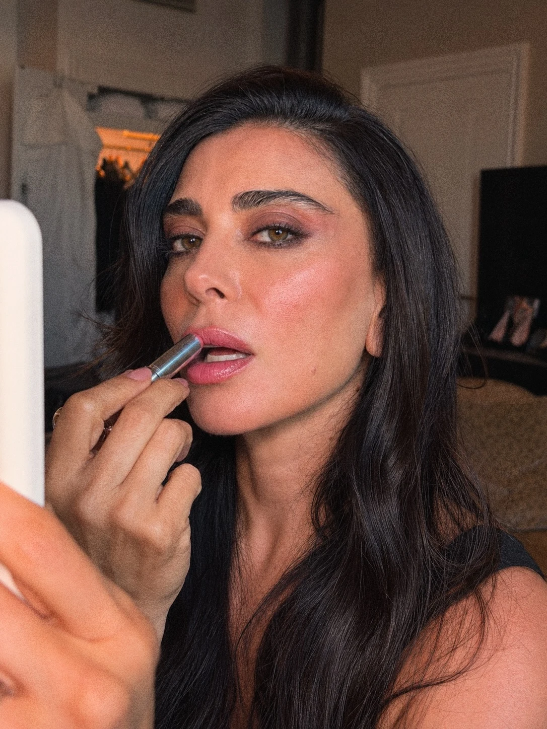Ritocco delle labbra di Nadine Labaki a Venezia